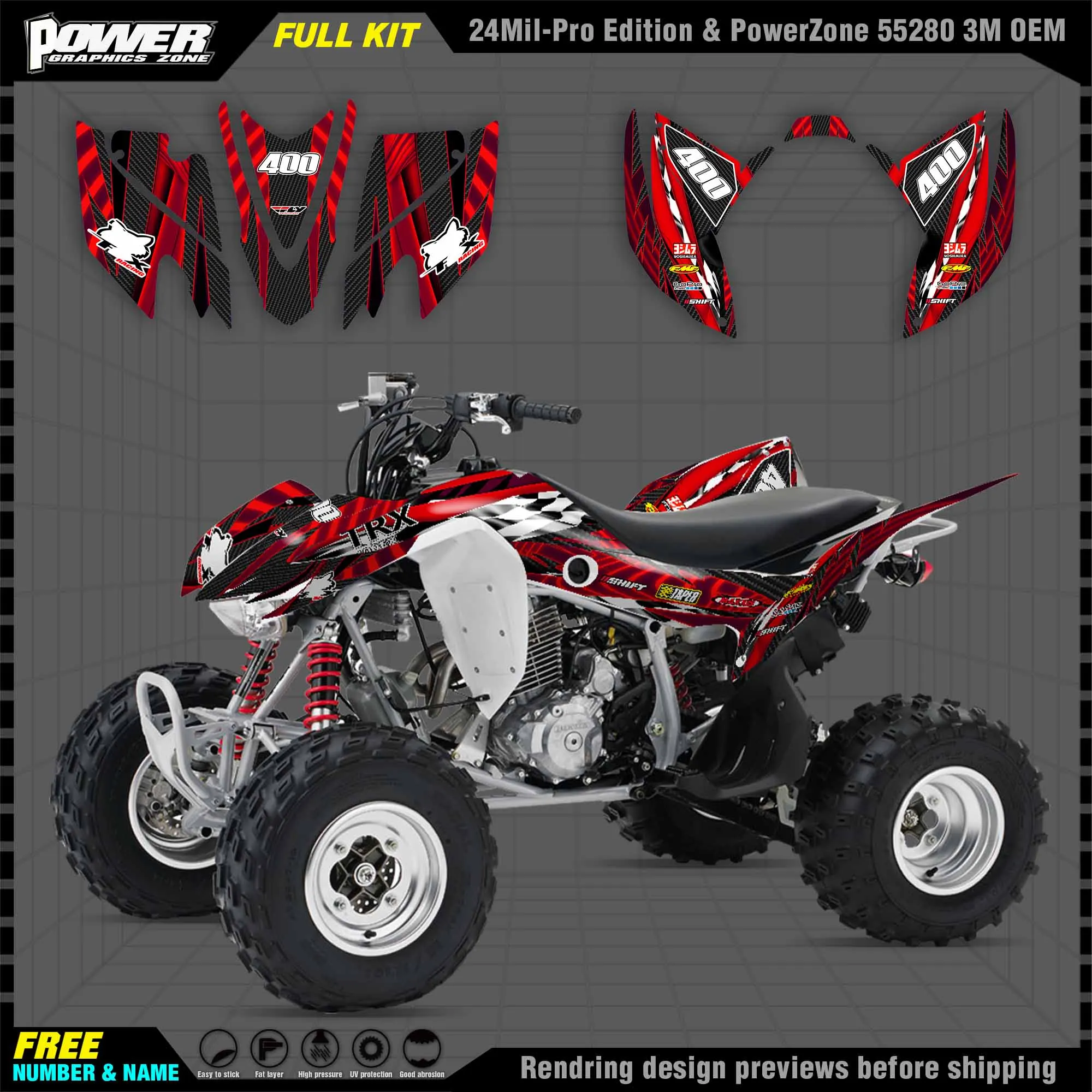 Персонализированные графические наклейки PowerZone Team 3M, стикер s Kit для HONDA 08-18 TRX400 EX 2008-2018, стикер 002
Персонализированные графические наклейки PowerZone Team 3M, стикер s Kit для HONDA 08-18 TRX400 EX 2008-2018, стикер 002