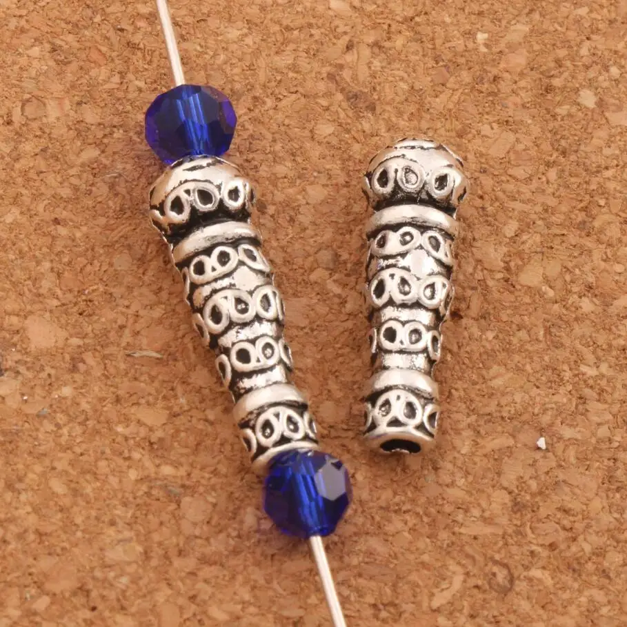 Microphone Style Tube Loose Beads Tibetan Silver 22.5X7.2mm 20Pcs Zinc Alloy Spacers Jewelry Findings L517
Microphone Style Tube Loose Beads Tibetan Silver 22.5X7.2mm 20Pcs Zinc Alloy Spacers Jewelry Findings L517
