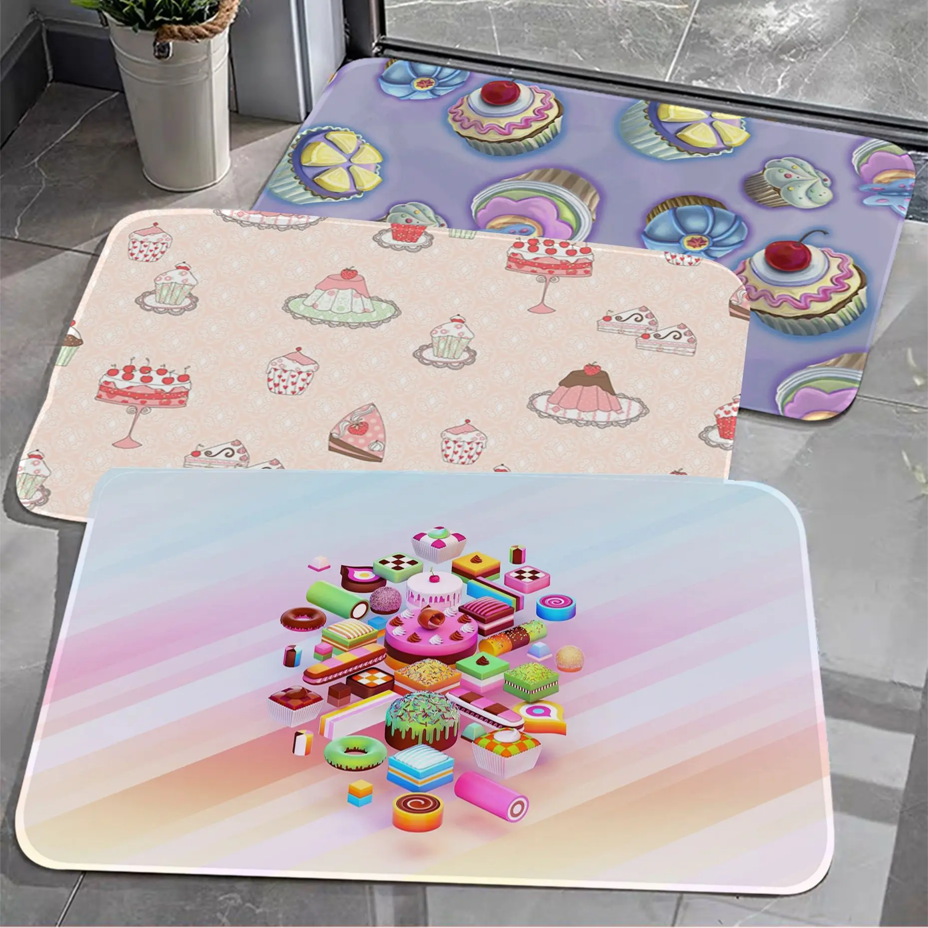 Cake Donuts Room Mats INS Style Soft Bedroom Floor House Laundry Room Mat Anti-skid Bedside Area Rugs
Cake Donuts Room Mats INS Style Soft Bedroom Floor House Laundry Room Mat Anti-skid Bedside Area Rugs