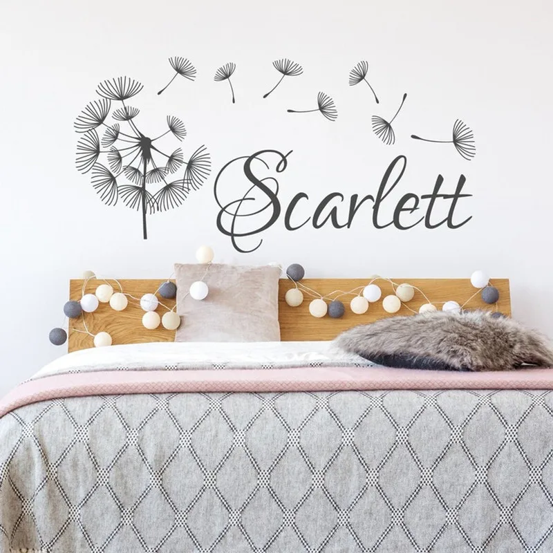 Dandelion Personalization Define Name Vinyl Wall Stickers Girls Room Kids Bedroom Doors and Windows Wall Art Decor Stickers Gift
Dandelion Personalization Define Name Vinyl Wall Stickers Girls Room Kids Bedroom Doors and Windows Wall Art Decor Stickers Gift
