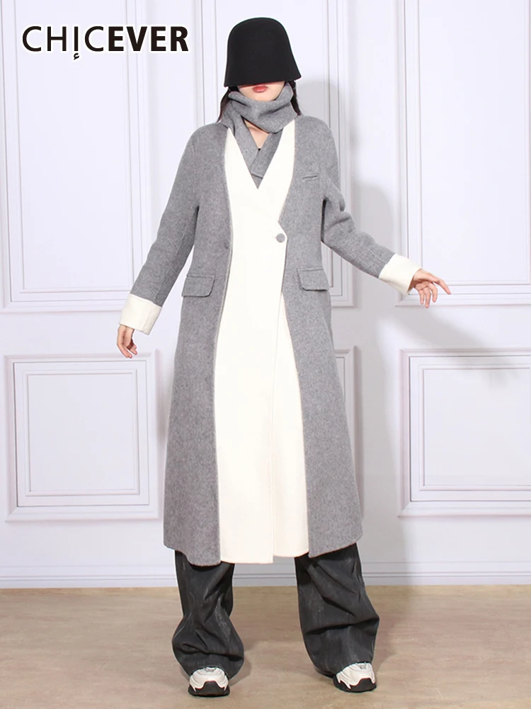 CHICEVER лоскутный шарф темпераментный тренч для женщин v-образный вырез длинный рукав на одной пуговице осенний Повседневный цветной Тренч Женский
CHICEVER лоскутный шарф темпераментный тренч для женщин v-образный вырез длинный рукав на одной пуговице осенний Повседневный цветной Тренч Женский