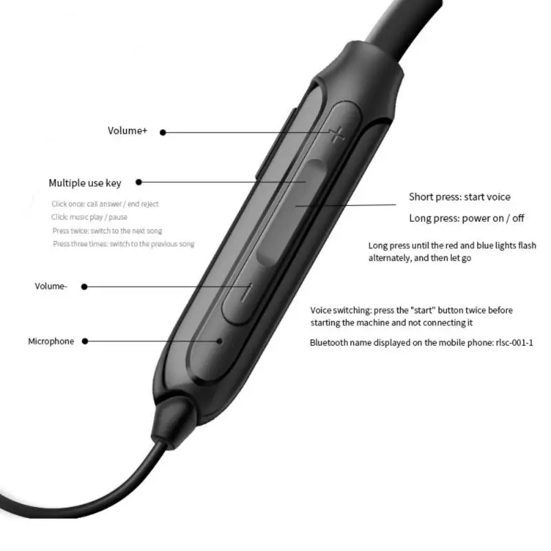 Stereo Gaming Earbuds 120 Mah Sports Headphones Neck-mounted Noise Reduction Wireless Headset Tws Earphones
Stereo Gaming Earbuds 120 Mah Sports Headphones Neck-mounted Noise Reduction Wireless Headset Tws Earphones