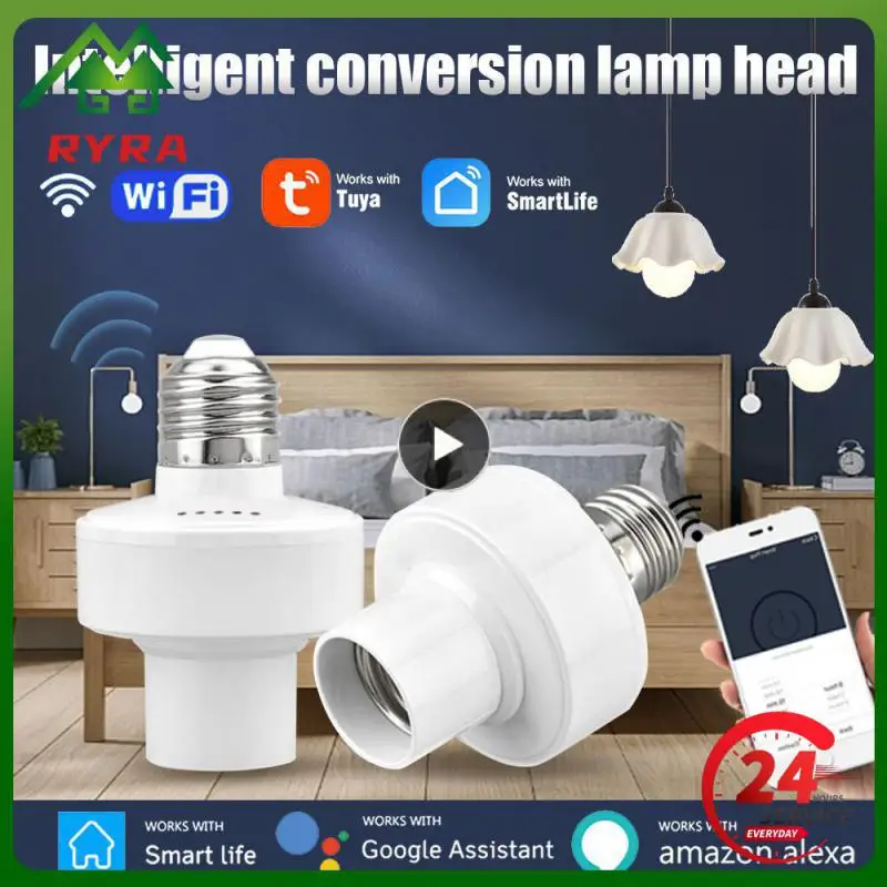 Bulb Base Smart Life Remote Contro Lamp Holder Smart Home Wireless Smart Light Bulb Adapter Work With Alexa Google Home Alice
Bulb Base Smart Life Remote Contro Lamp Holder Smart Home Wireless Smart Light Bulb Adapter Work With Alexa Google Home Alice