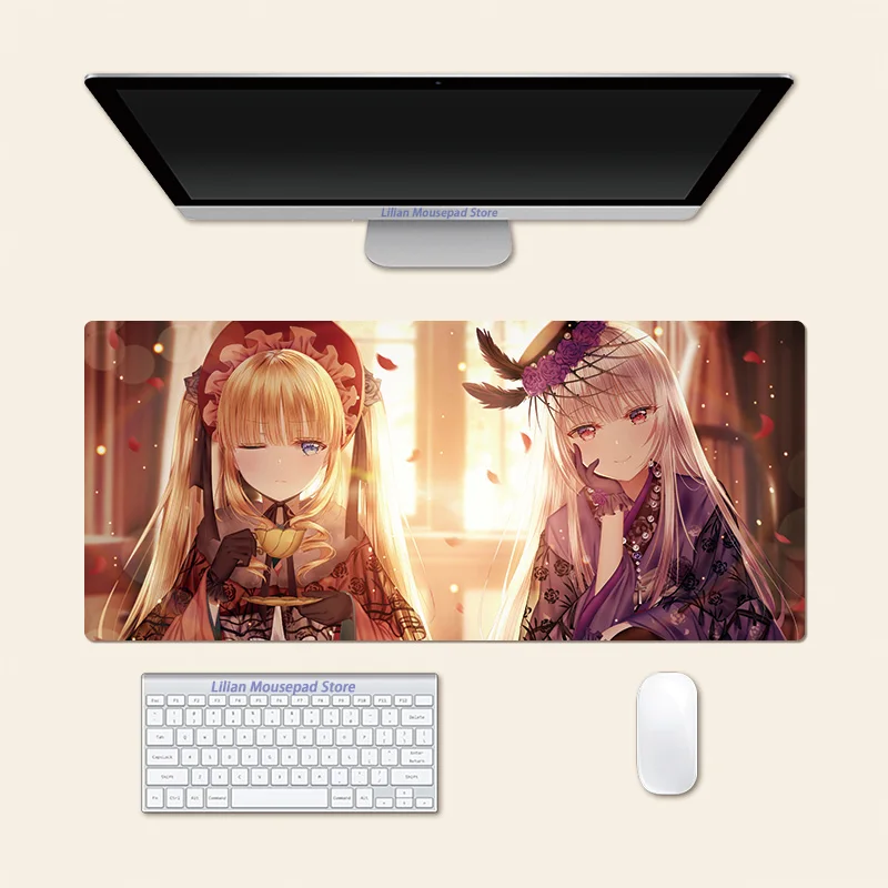 Большой коврик для мыши Suigintou Rozen Maiden с аниме игровой офисный креативный