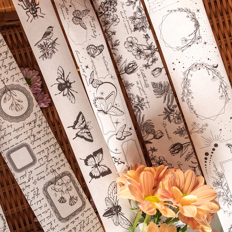 30 packs wholesale Tape garden retro flowers and birds black and white hand curtains materials decorative tapes 6 types
30 packs wholesale Tape garden retro flowers and birds black and white hand curtains materials decorative tapes 6 types