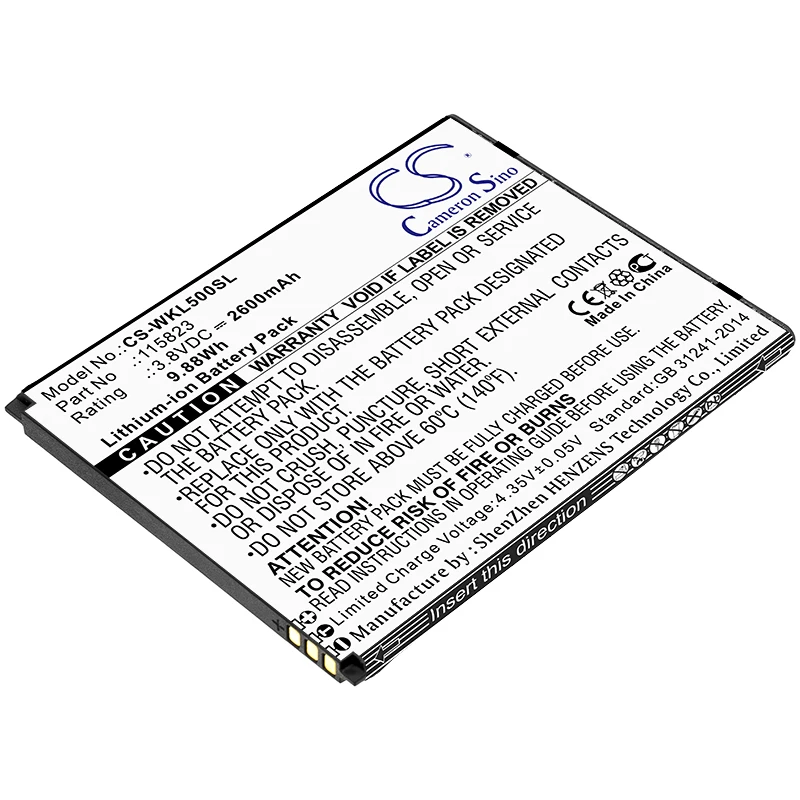 Cameron Sino Mobile SmartPhone Replacement Li-ion Battery 2600mAh For 115823 Samsung Lenny 5 Free Tools
Cameron Sino Mobile SmartPhone Replacement Li-ion Battery 2600mAh For 115823 Samsung Lenny 5 Free Tools