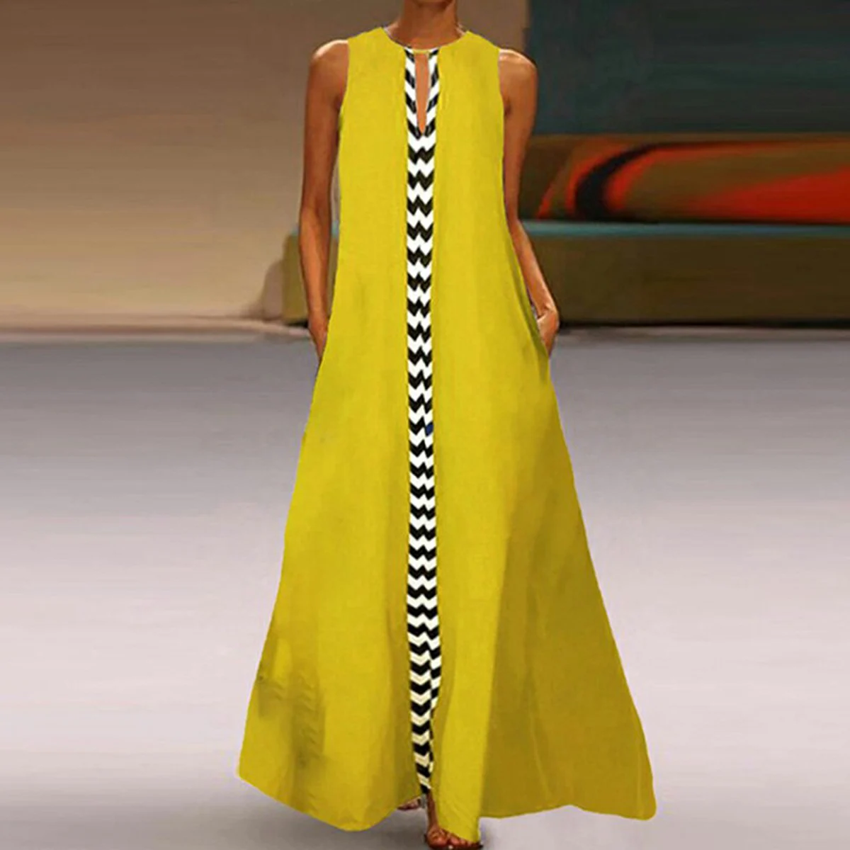 Yeezzi Summer Fashion Female Traf Casual Loose Printed Split-Joint Sleeveless Beach Party Vestidos Maxi Dress for Women 2022 New
Yeezzi Summer Fashion Female Traf Casual Loose Printed Split-Joint Sleeveless Beach Party Vestidos Maxi Dress for Women 2022 New
