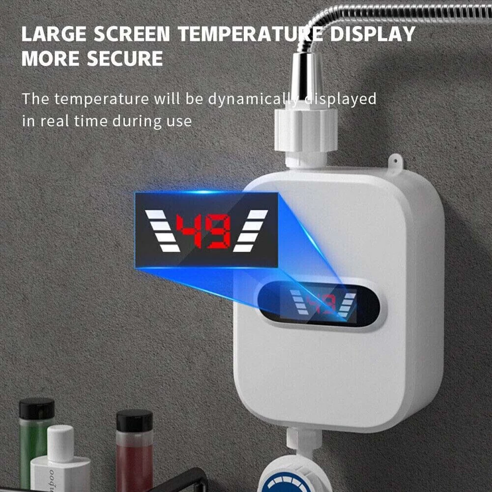 Electric Shower 220v For Bathroom 3000W Tankless Water Heater Portable Instant Boiler US 110V/EU UK 220V 33x12.5cm Water Heaters
Electric Shower 220v For Bathroom 3000W Tankless Water Heater Portable Instant Boiler US 110V/EU UK 220V 33x12.5cm Water Heaters
