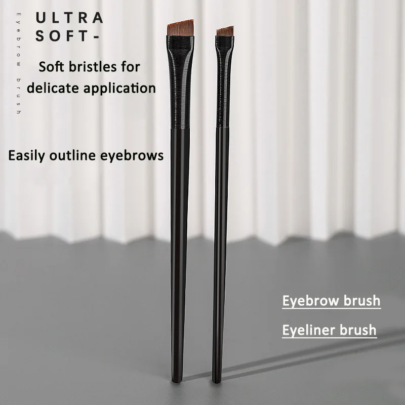 1pcs Professional Black Eyebrow Inclined Flat Angled Brush Makeup Tool Wooden Pole Eyeliner Eyeshadow Eye Brow Women Cosmetic
1pcs Professional Black Eyebrow Inclined Flat Angled Brush Makeup Tool Wooden Pole Eyeliner Eyeshadow Eye Brow Women Cosmetic