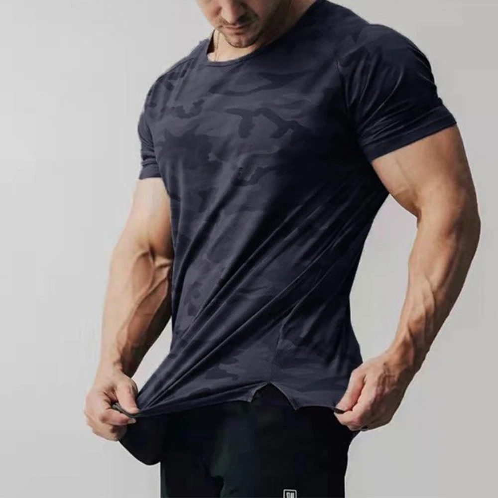 Mens Short Sleeve T Shirt Muscle Gym Workout Athletic Tops Summer Casual Sport Camouflage Tee Shirts Fashion 2022 Cheap Sale
Mens Short Sleeve T Shirt Muscle Gym Workout Athletic Tops Summer Casual Sport Camouflage Tee Shirts Fashion 2022 Cheap Sale