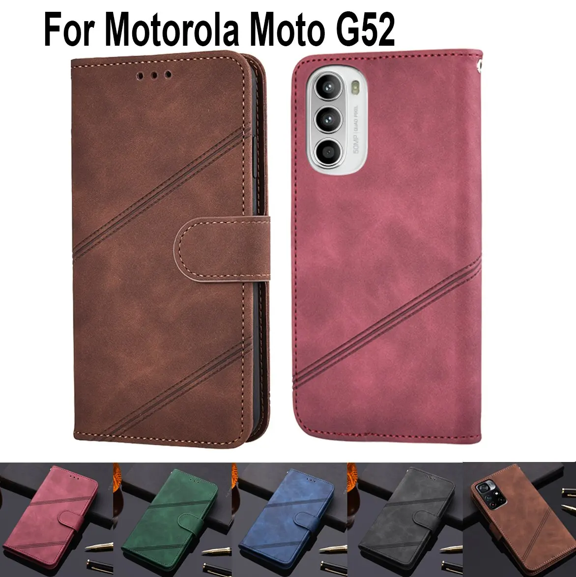 Luxury Wallet Flip Cover For Motorola Moto G52 Vintage Book Case Funda For Moto G52 Protective Phone Case Leather Shell Coque
Luxury Wallet Flip Cover For Motorola Moto G52 Vintage Book Case Funda For Moto G52 Protective Phone Case Leather Shell Coque