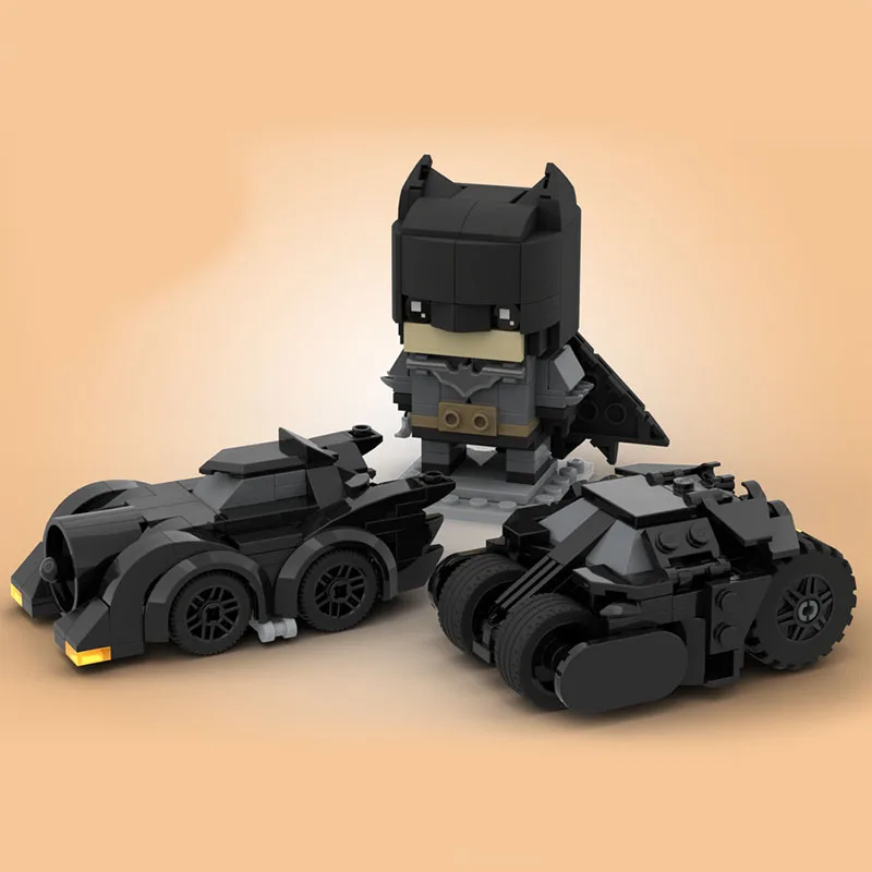 Moc Q версия квадратная фигурка модель Темный рыцарь + головоломка для мальчика в