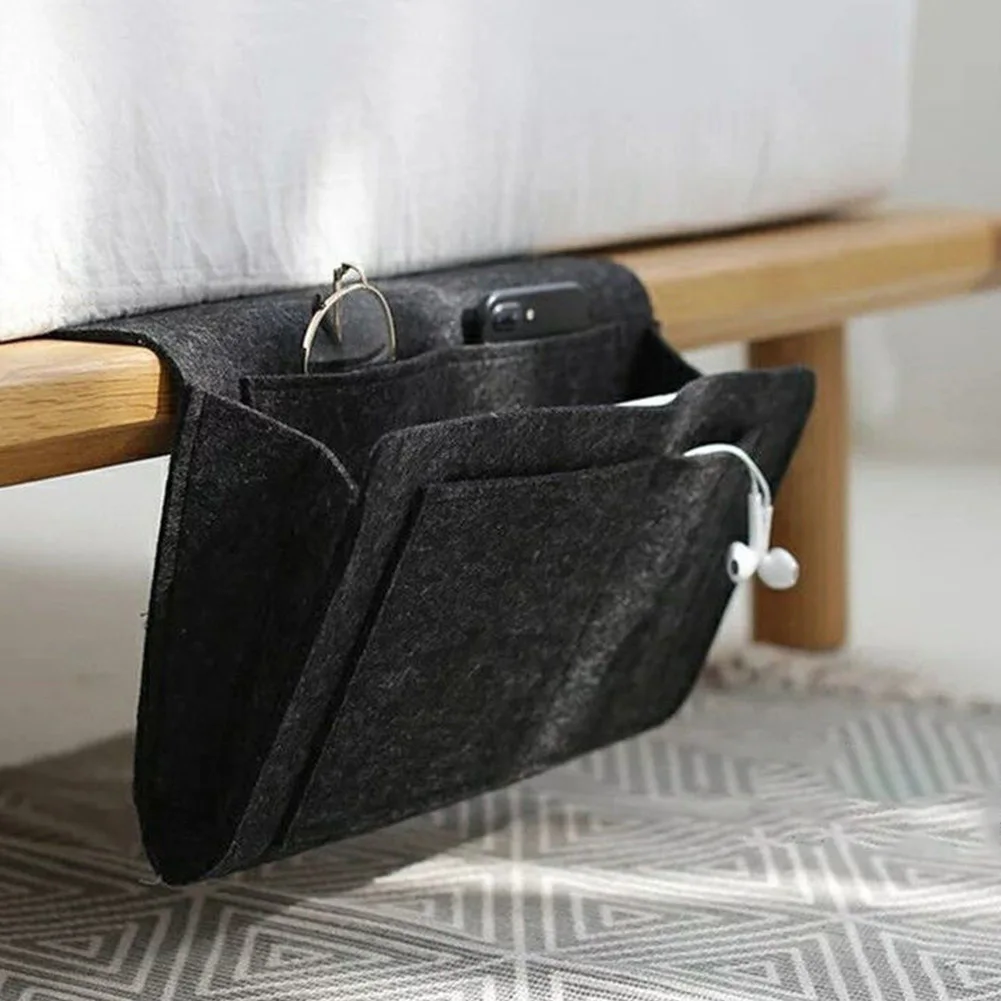 Sofa Bedside Storage Hanging Bag Felt Organizer Pocket Remote Book Holder Home Sofa Side Hanging Couch Anti-slip Bed Pockets
Sofa Bedside Storage Hanging Bag Felt Organizer Pocket Remote Book Holder Home Sofa Side Hanging Couch Anti-slip Bed Pockets
