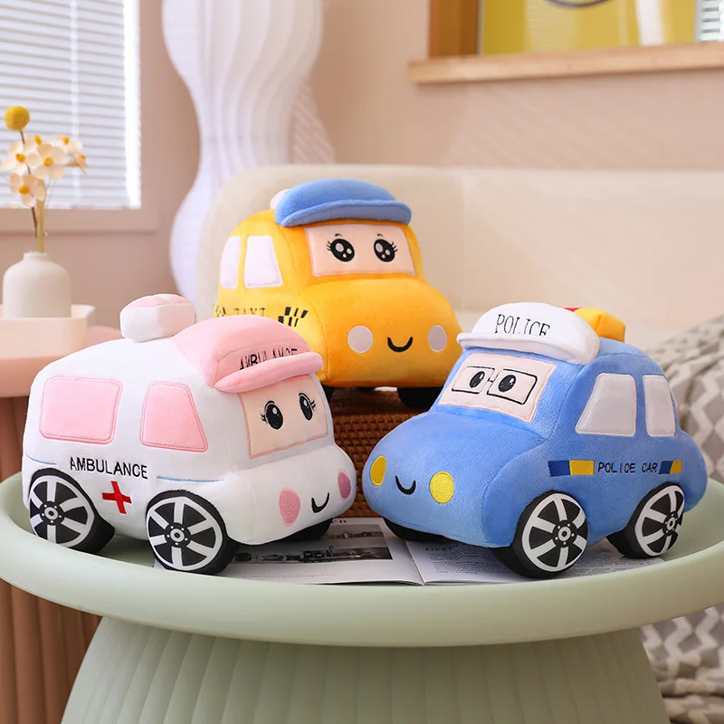 30/40CM Cartoon Car Plush Toy Stuffed Soft Creative Ambulance Taxi Car Pillow Doll Toys for Children Birthday Funny Gift Decor
30/40CM Cartoon Car Plush Toy Stuffed Soft Creative Ambulance Taxi Car Pillow Doll Toys for Children Birthday Funny Gift Decor