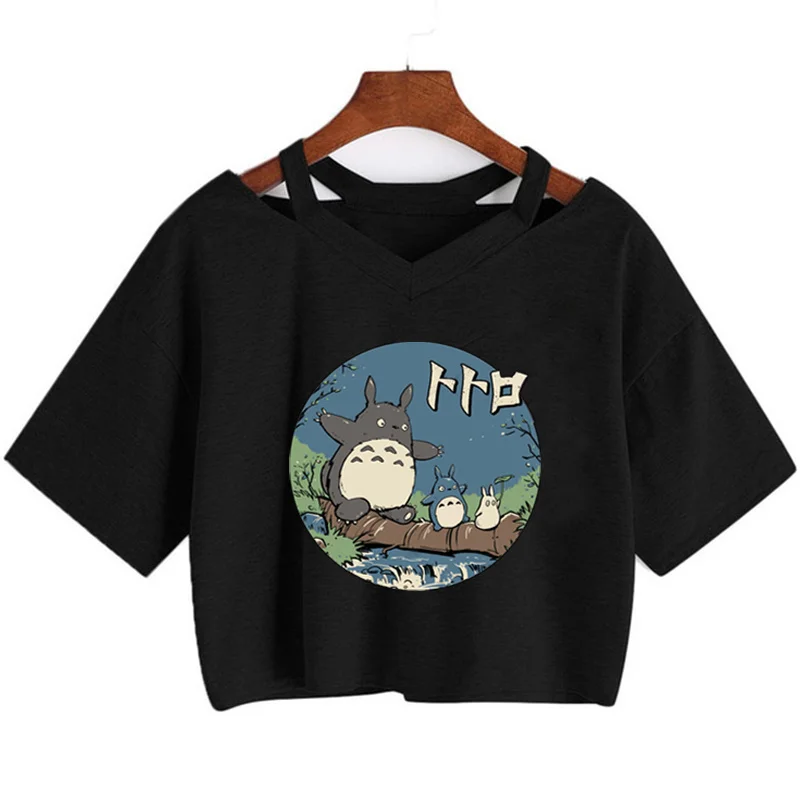 Totoro T Shirt Studio Ghibli Miyazaki Hayao T-shirt Top Ullzang Tee Cute Anime T Shirt Women Top Female Crop Top
Totoro T Shirt Studio Ghibli Miyazaki Hayao T-shirt Top Ullzang Tee Cute Anime T Shirt Women Top Female Crop Top