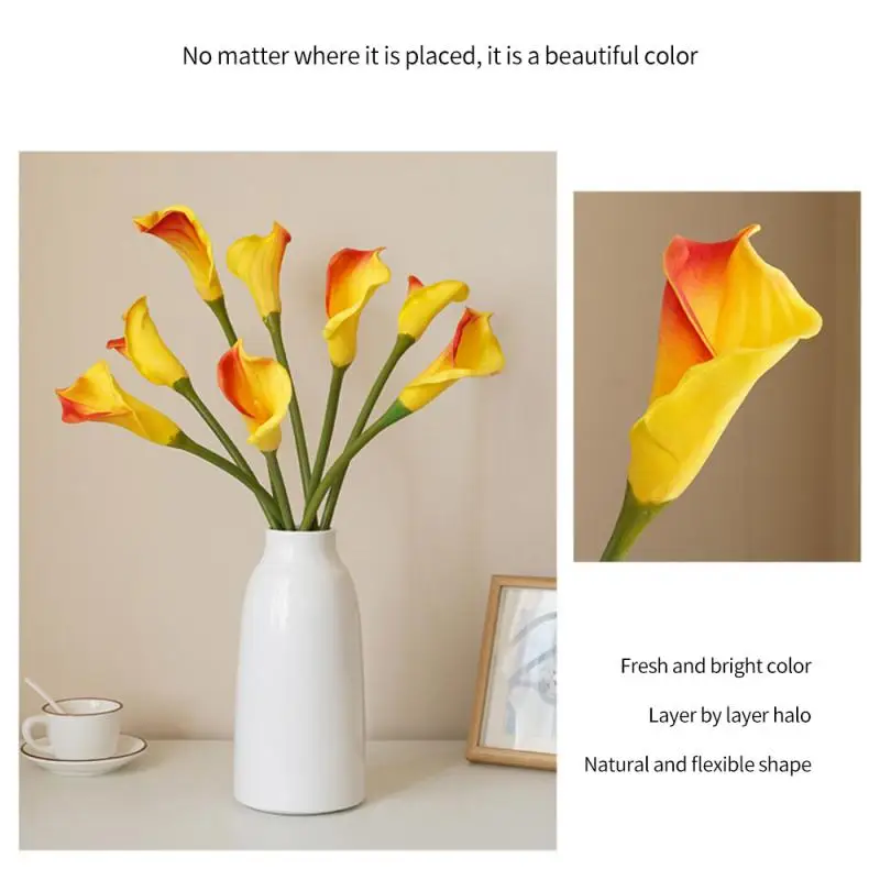 Long Pole Decorative Flower Various Colors New Simulation Simulated Calla Lily Large Single Curled Flower Artificial Flower
Long Pole Decorative Flower Various Colors New Simulation Simulated Calla Lily Large Single Curled Flower Artificial Flower