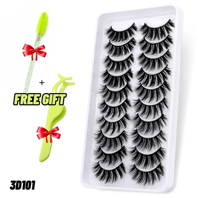 GROINNEYA 5/10 Pairs 3D Faux Mink Lashes Fluffy Soft Wispy Natural long False Eyelashes Curly lashes wholesale lashes
GROINNEYA 5/10 Pairs 3D Faux Mink Lashes Fluffy Soft Wispy Natural long False Eyelashes Curly lashes wholesale lashes