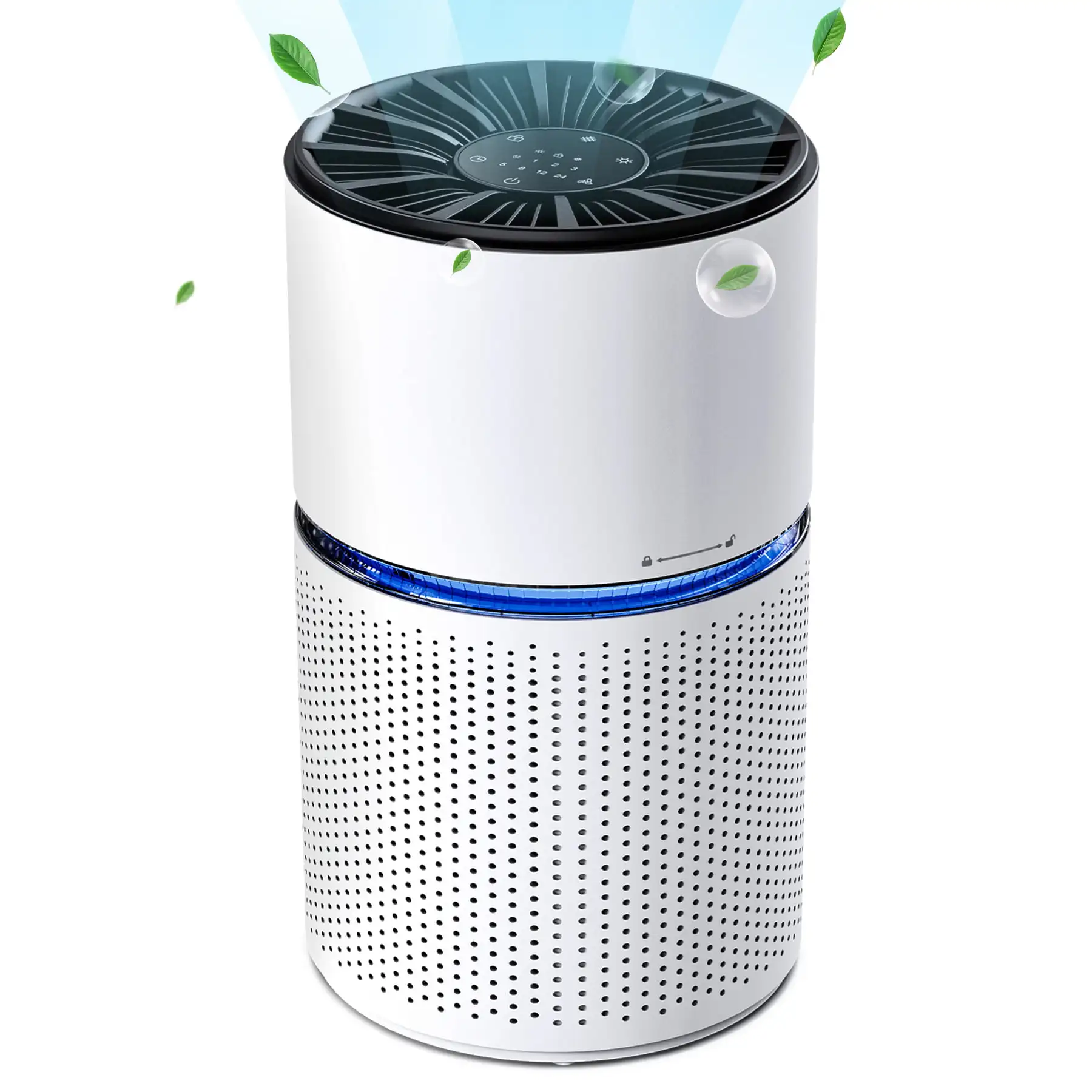 HEPA Air Purifier for Home Large Room 620 Sq.ft, H13 True HEPA Filter Air Cleaner for Pet Hair, CARD 230, Allergies, 99.97% Smok
HEPA Air Purifier for Home Large Room 620 Sq.ft, H13 True HEPA Filter Air Cleaner for Pet Hair, CARD 230, Allergies, 99.97% Smok