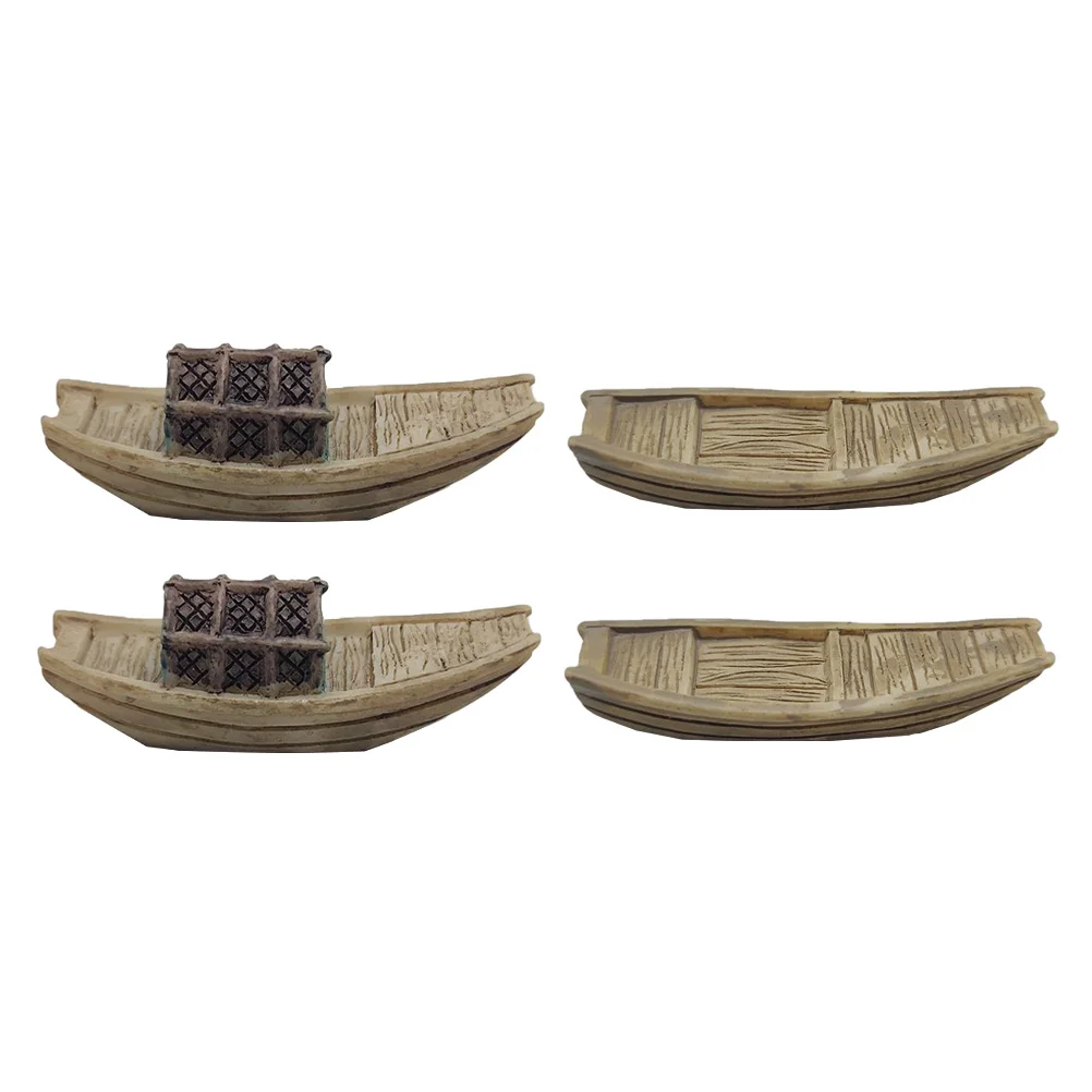 4 Pcs Model Micro Landscape Fishing Boat Bowl Decorations Ornament Plastic Miniature Accessory
4 Pcs Model Micro Landscape Fishing Boat Bowl Decorations Ornament Plastic Miniature Accessory