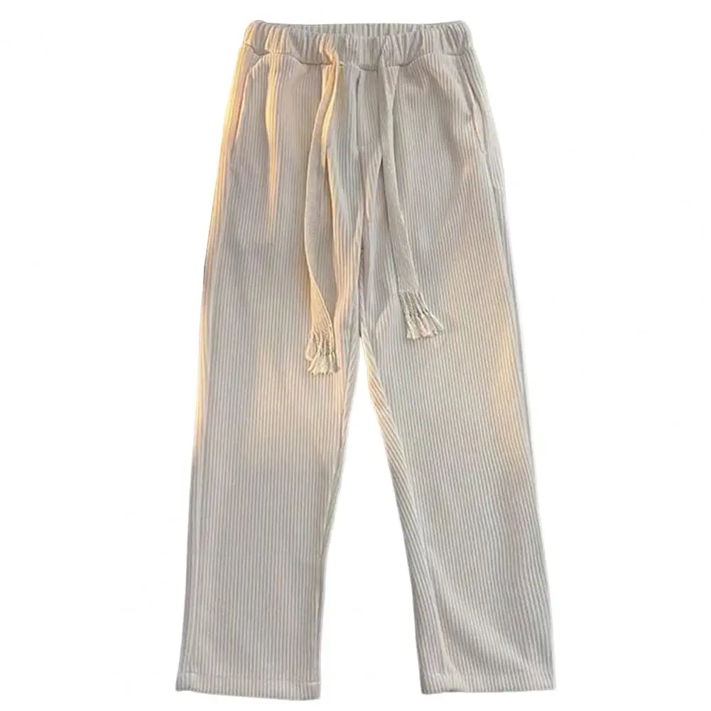 Popular Men Corduroy Trousers Plush Lining Washable Students Pants Lace-up Straight Corduroy Pants
Popular Men Corduroy Trousers Plush Lining Washable Students Pants Lace-up Straight Corduroy Pants