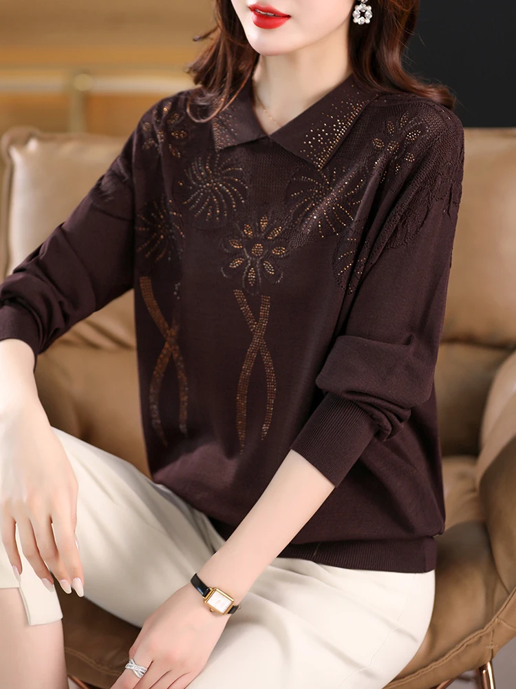 Женский Длинный свитер с отложным воротником, трикотажный пуловер с длинными рукавами, одежда в Корейском стиле на весну
Женский Длинный свитер с отложным воротником, трикотажный пуловер с длинными рукавами, одежда в Корейском стиле на весну