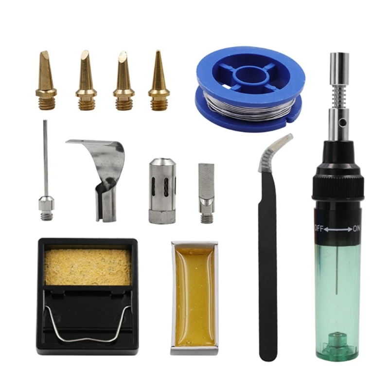 Газовый паяльник 12 в 1, легко использовать с газовыми тепловыми инструментами
Газовый паяльник 12 в 1, легко использовать с газовыми тепловыми инструментами