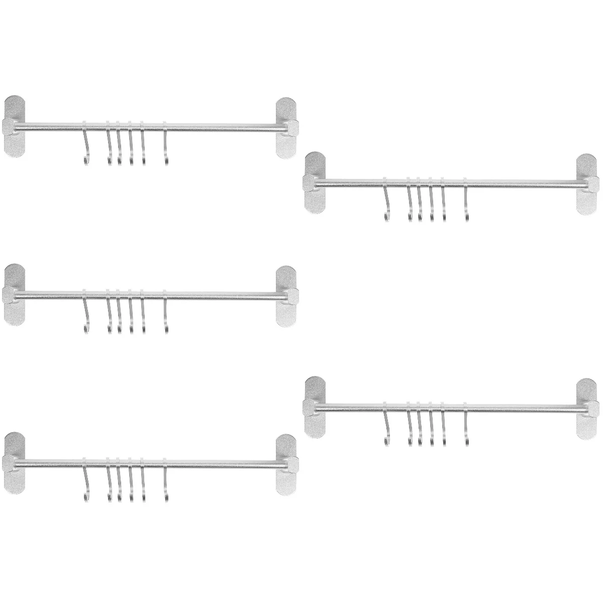 Set 5 Kitchen Rail Towel Hooks Wall Storage Bathroom Wall-mounted Office Space Aluminum Key Hanging Hat
Set 5 Kitchen Rail Towel Hooks Wall Storage Bathroom Wall-mounted Office Space Aluminum Key Hanging Hat