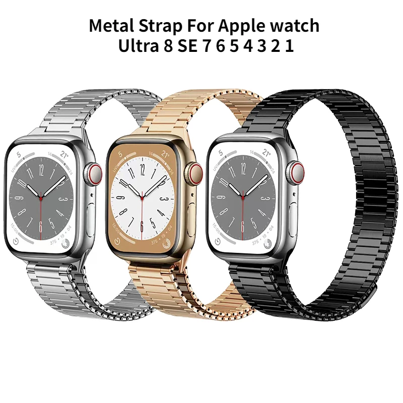 Металлический браслет для Apple Watch 8 45 мм 49 мм 41 мм 44 мм 40 мм 42 38 мм, браслет из нержавеющей стали для Iwatch series ultra 8 7 se 6 5 4 3, на запястье
Металлический браслет для Apple Watch 8 45 мм 49 мм 41 мм 44 мм 40 мм 42 38 мм, браслет из нержавеющей стали для Iwatch series ultra 8 7 se 6 5 4 3, на запястье