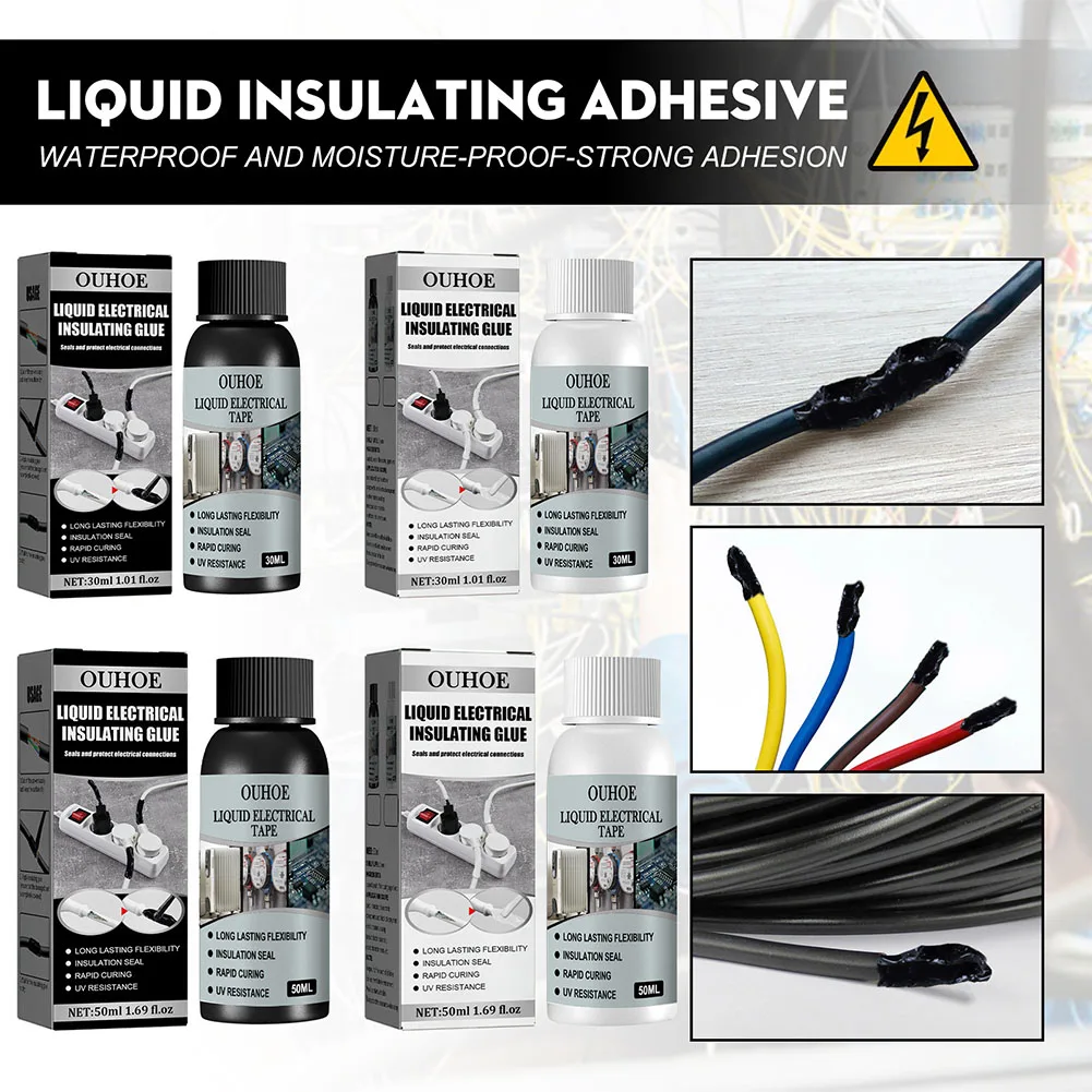 30/50ml Insulation Electrical Sealant Liquid Tape Paste Waterproof Anti UV Fast Dry Lamp Board Electronic Sealant No Corrosion
30/50ml Insulation Electrical Sealant Liquid Tape Paste Waterproof Anti UV Fast Dry Lamp Board Electronic Sealant No Corrosion