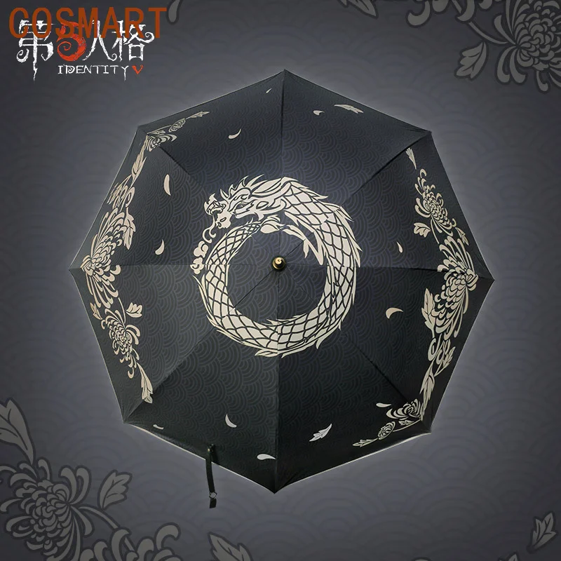 

COSMART Anime Game Identity V Cosplay Sun Rain Umbrella Wu Chang Cos White Guard/black Guard Bumbershoot 95cm Length