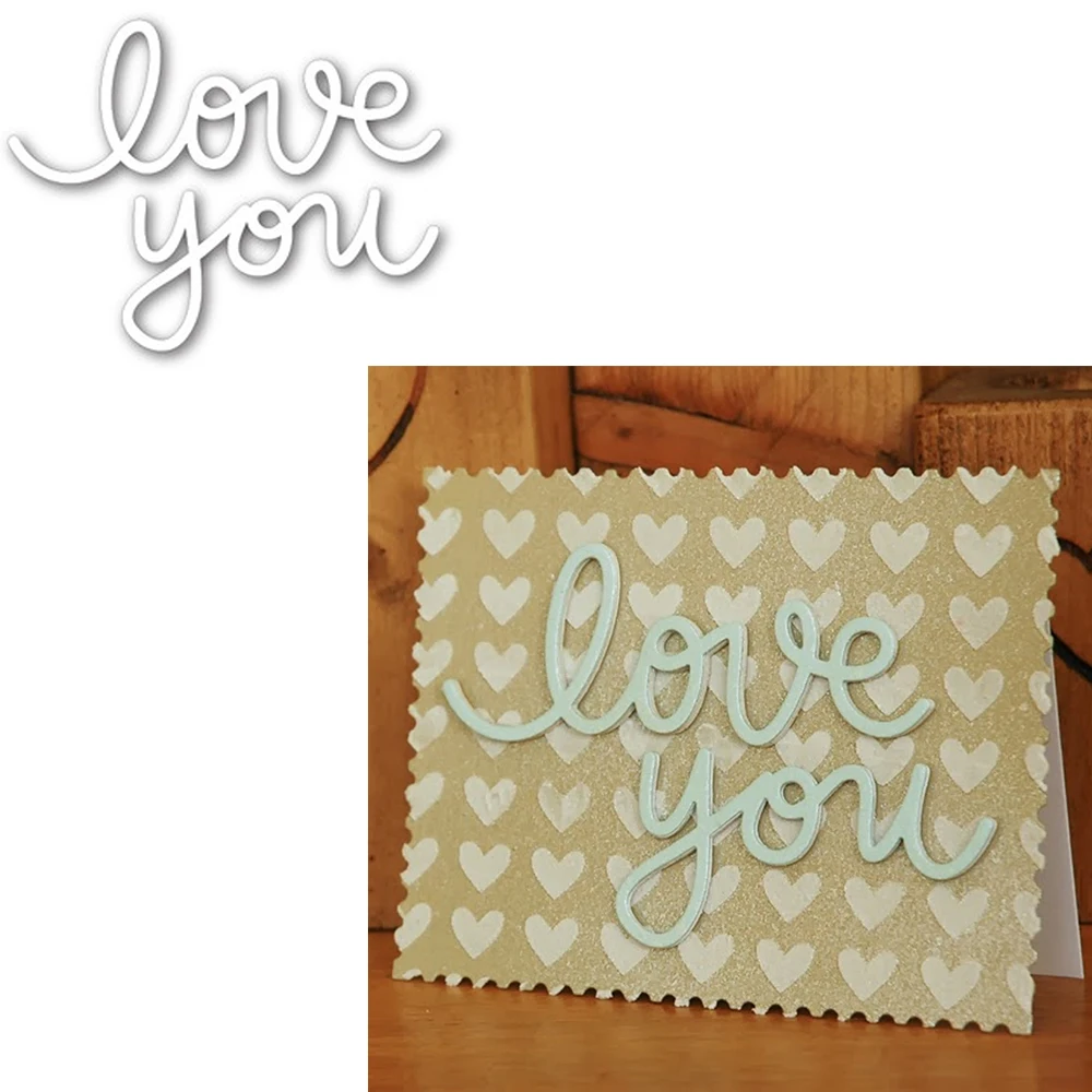 Love You Cursive English Words Metal Cutting Dies for DIY Scrapbooking Paper Card Craft Decor Die Cut Making Template
Love You Cursive English Words Metal Cutting Dies for DIY Scrapbooking Paper Card Craft Decor Die Cut Making Template