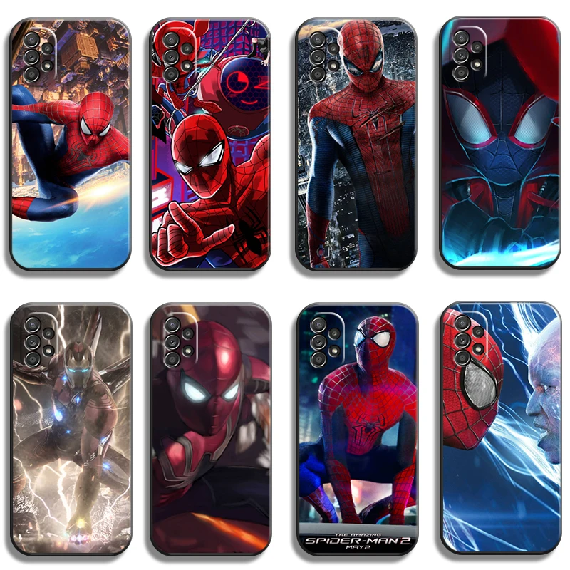 

Marvel Spiderman Phone Cases For Samsung Galaxy A51 4G A51 5G A71 4G A71 5G A52 4G A52 5G A72 4G A72 5G Funda Carcasa Soft TPU
