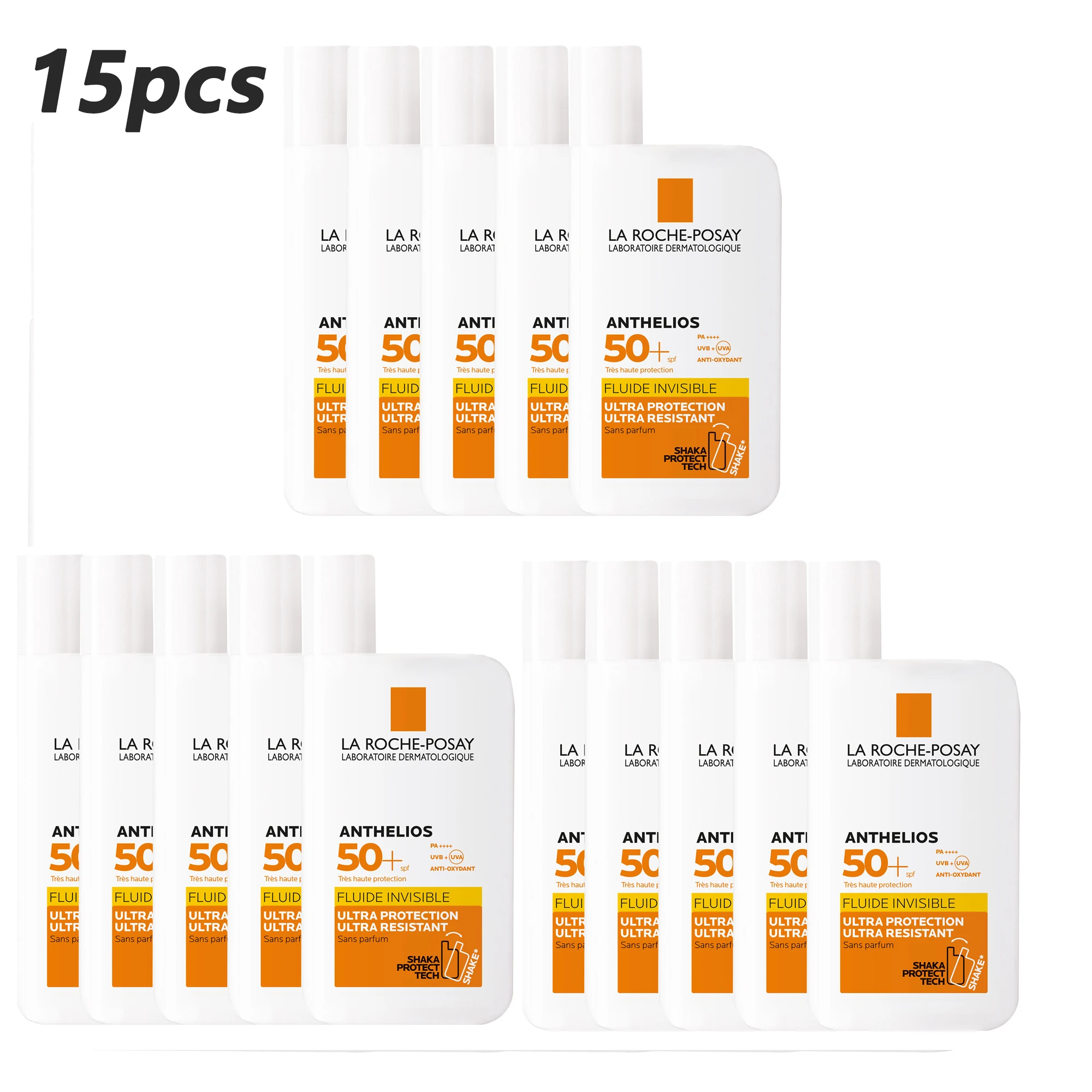 15PCS La Roche Posay Sunscreen SPF 50+ Oil-Free Ultra-Light Fluid Broad Spectrum Universal No-Tint Face And Body Sunscreen
15PCS La Roche Posay Sunscreen SPF 50+ Oil-Free Ultra-Light Fluid Broad Spectrum Universal No-Tint Face And Body Sunscreen