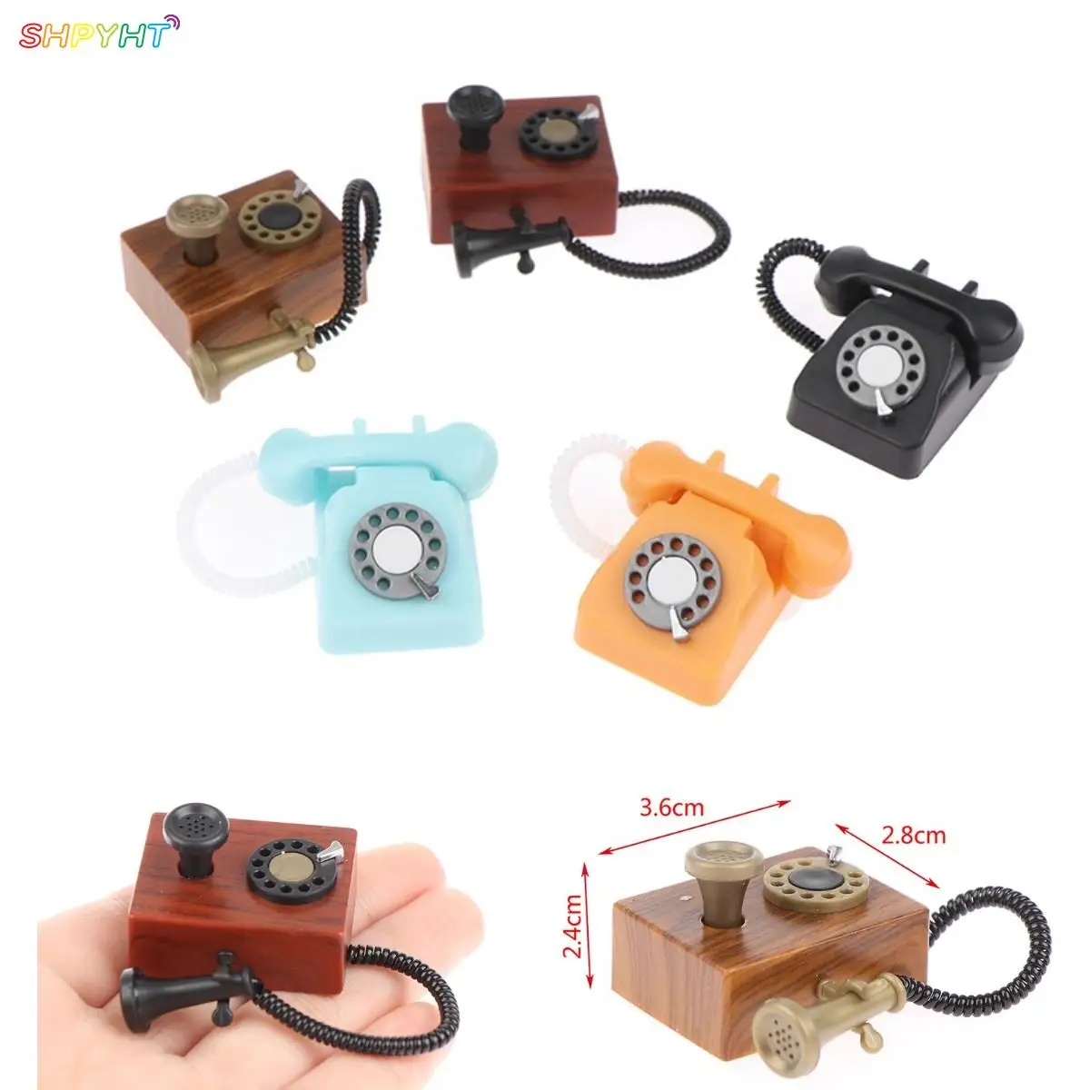 1:12 Dollhouse Mini Ornaments Simulated Fixed Telephone Retro Telephones Vintage Rotary Ring Dolls Houses Furniture Decor Dolls
1:12 Dollhouse Mini Ornaments Simulated Fixed Telephone Retro Telephones Vintage Rotary Ring Dolls Houses Furniture Decor Dolls