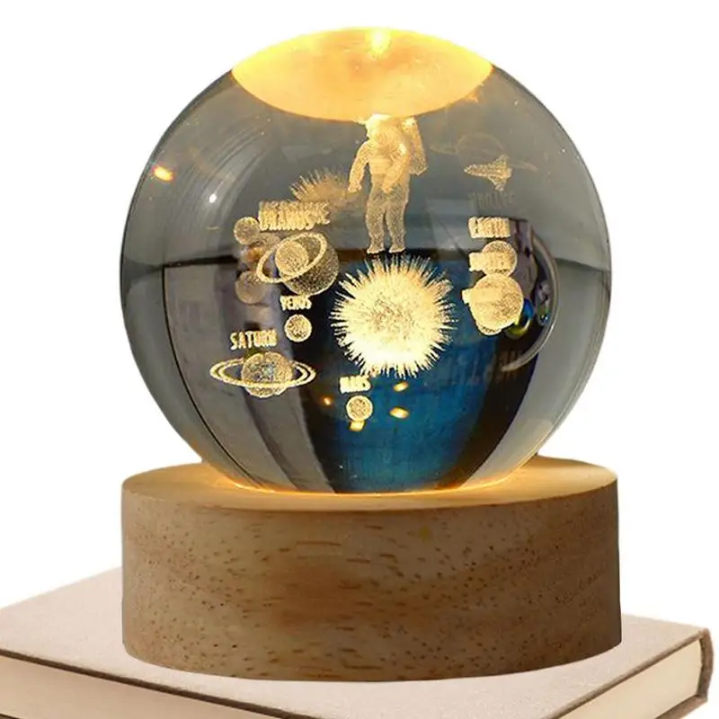 3D Crystal Ball Night Light Table Light LED Globe Wood Base Fantasy Warm Nightlight For Kids Baby Bedroom Home Living Room Decor
3D Crystal Ball Night Light Table Light LED Globe Wood Base Fantasy Warm Nightlight For Kids Baby Bedroom Home Living Room Decor