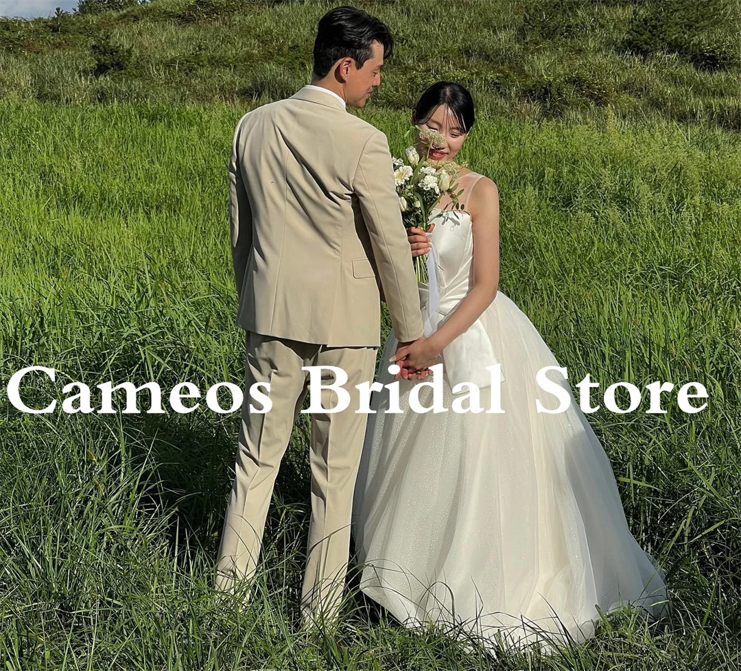 2023 Элегантные корейские платья невесты 웨딩스 스 свадебное платье без рукавов с блестками Тюль с рюшами ТРАПЕЦИЕВИДНОЕ вечернее платье цвета слоновой кости свадебное платье 
2023 Элегантные корейские платья невесты 웨딩스 스 свадебное платье без рукавов с блестками Тюль с рюшами ТРАПЕЦИЕВИДНОЕ вечернее платье цвета слоновой кости свадебное платье