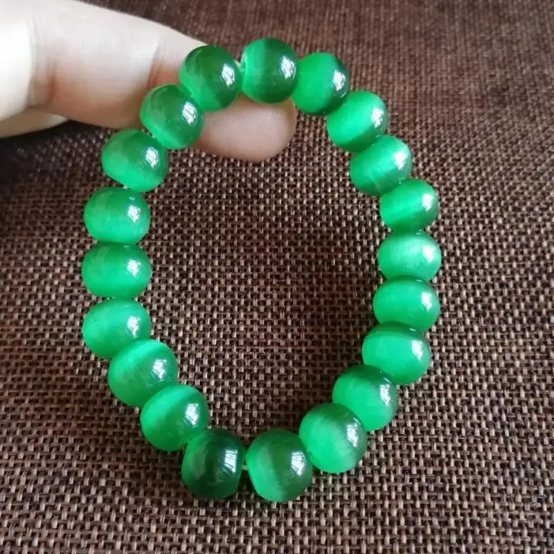 Green Cat Eye Stone Bracelet Women Healing Gemstone Fine Jewelry Genuine Natural Cat Eye Beads Elastic Beaded Bracelets Bangle
Green Cat Eye Stone Bracelet Women Healing Gemstone Fine Jewelry Genuine Natural Cat Eye Beads Elastic Beaded Bracelets Bangle