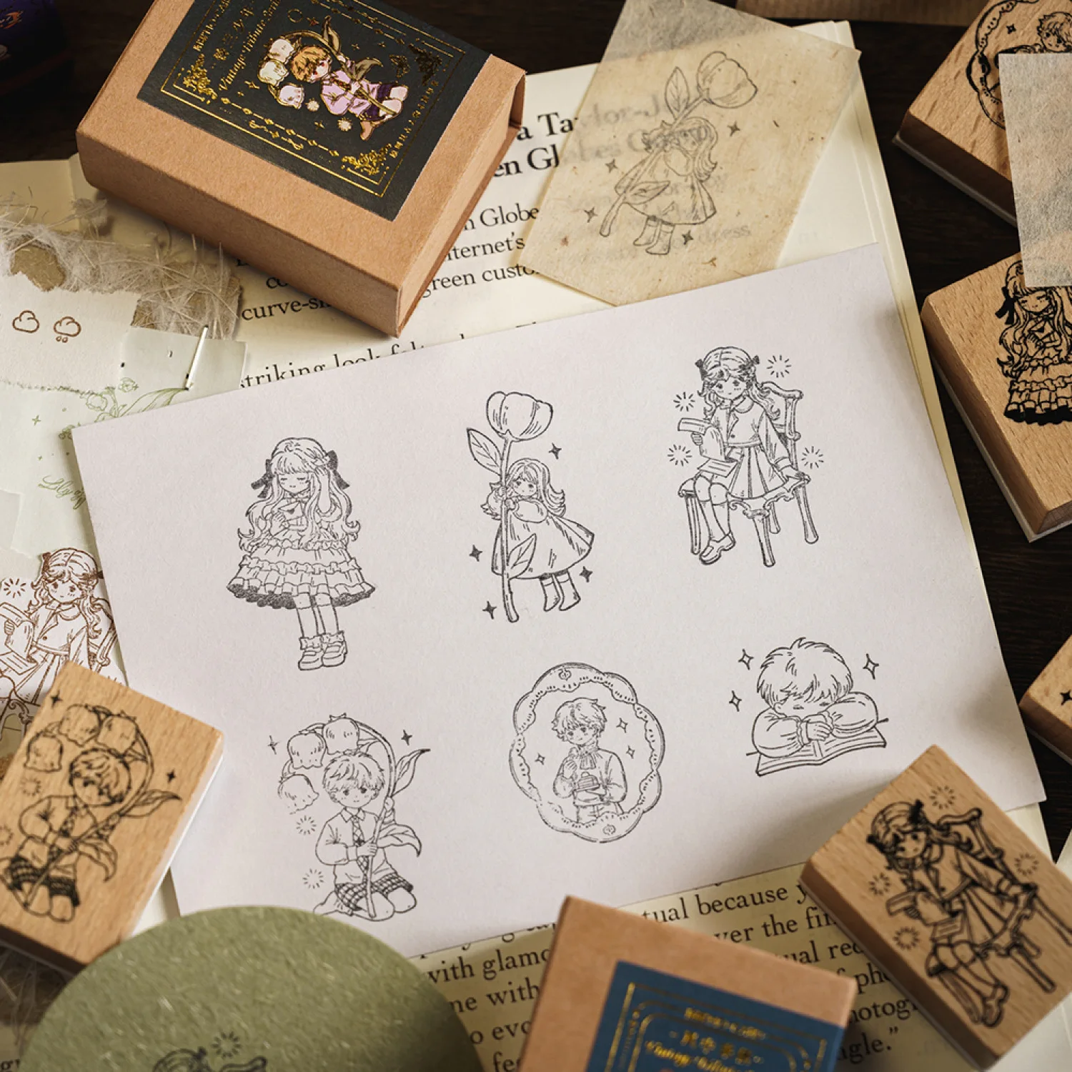 Vintage Tribute Series Cute Artistic Style Cartoon Characters for Scrapbooking Journaling and DIY made of Mahogany Wood
Vintage Tribute Series Cute Artistic Style Cartoon Characters for Scrapbooking Journaling and DIY made of Mahogany Wood