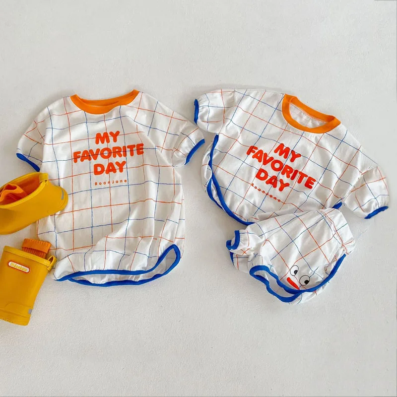 2022 Summer Kids Sport Clothes Suits Boys and Girls Short Sleeve T-Shirt Top + Shorts Baby Brother and Sister Outfits For 0-6Y
2022 Summer Kids Sport Clothes Suits Boys and Girls Short Sleeve T-Shirt Top + Shorts Baby Brother and Sister Outfits For 0-6Y