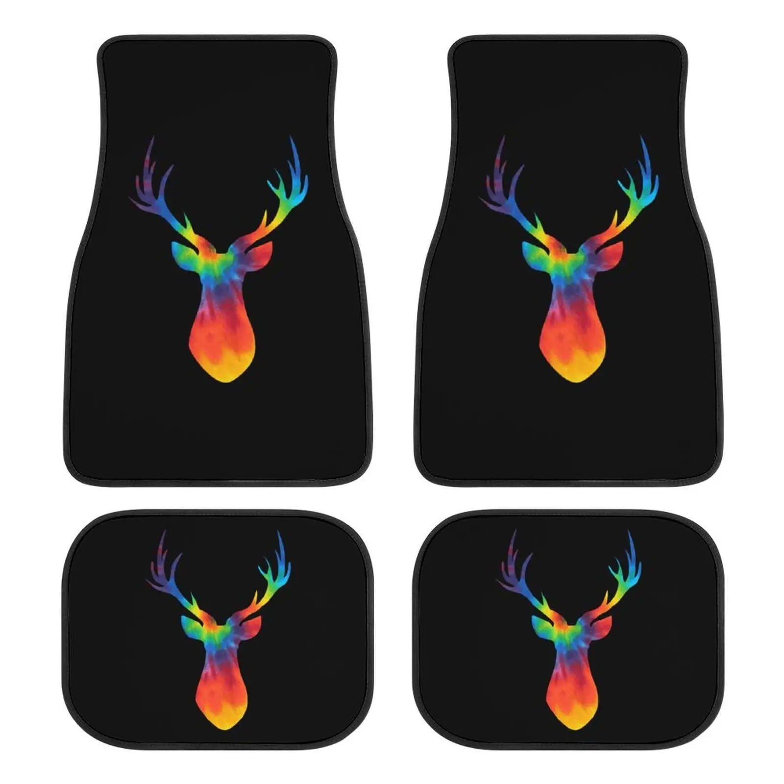Автомобильные коврики Deers с принтом, водонепроницаемые Нескользящие напольные коврики для передних и задних ножек, универсальный интерьерный Декор 
Автомобильные коврики Deers с принтом, водонепроницаемые Нескользящие напольные коврики для передних и задних ножек, универсальный интерьерный Декор