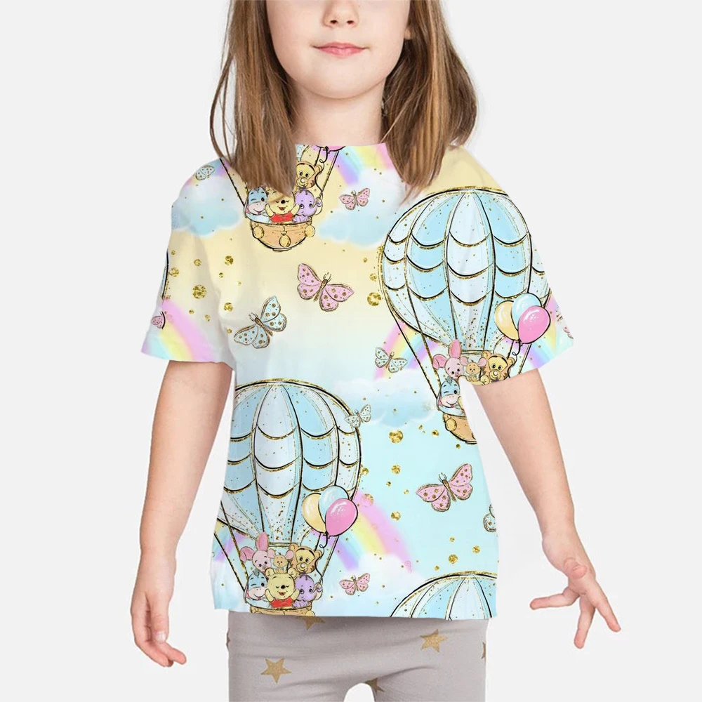 Disney Series Cartoon Winnie The Pooh 2022 Summer Children Clothes Print T-shirt Boy Girl Pink White Fashion Baby Casual Clothes
Disney Series Cartoon Winnie The Pooh 2022 Summer Children Clothes Print T-shirt Boy Girl Pink White Fashion Baby Casual Clothes