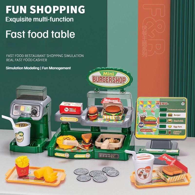 Children Simulation Cash Register Set Sale Hamburg Dessert Juice Cake Pretend Play House Kitchen Girl Early Education Toy Gift
Children Simulation Cash Register Set Sale Hamburg Dessert Juice Cake Pretend Play House Kitchen Girl Early Education Toy Gift