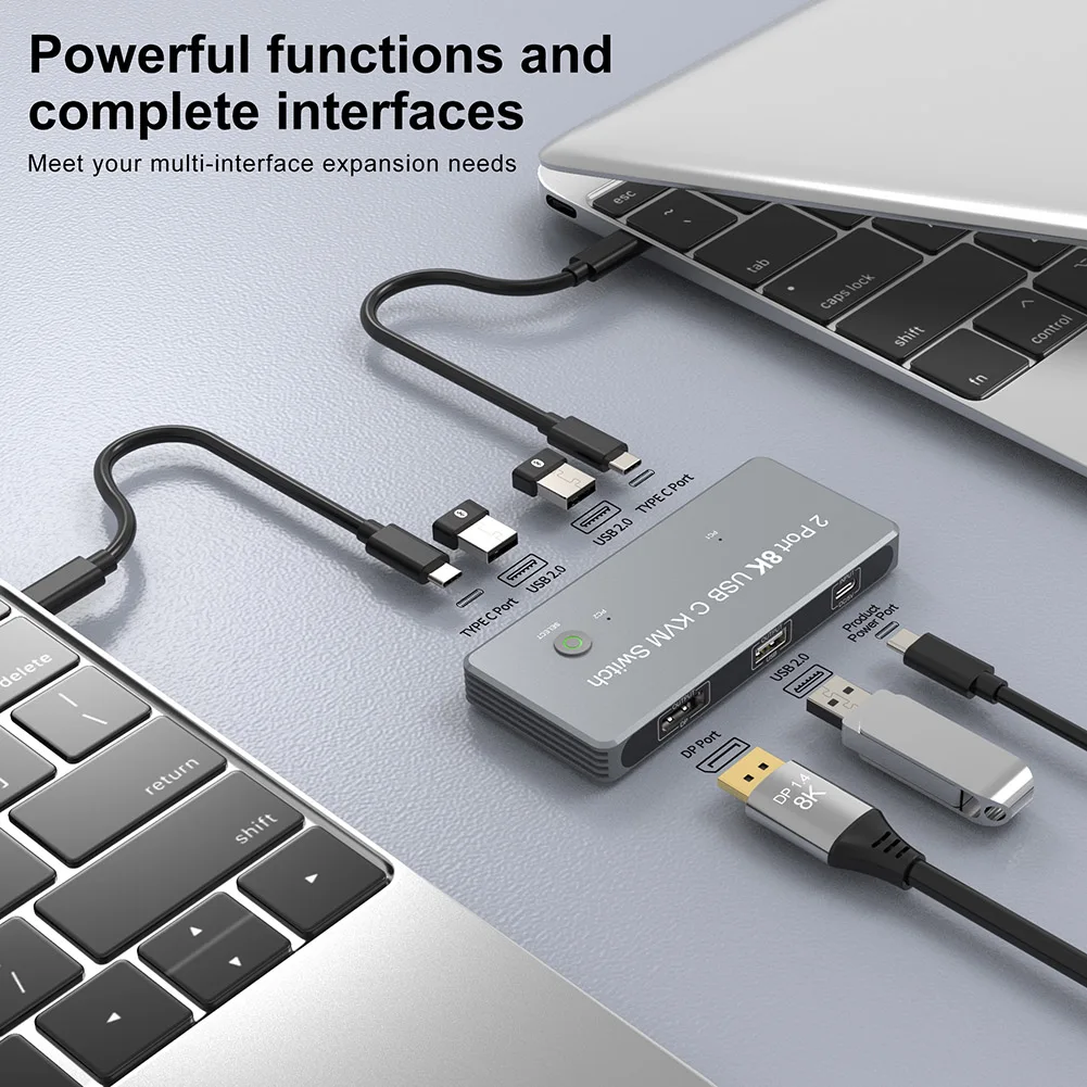 1 компл. KVM переключатель конвертер USB C Мышь Клавиатура сплиттер аксессуары для ноутбука 8K 60 Гц Одно нажатие переключение для принтера жестк...
1 компл. KVM переключатель конвертер USB C Мышь Клавиатура сплиттер аксессуары для ноутбука 8K 60 Гц Одно нажатие переключение для принтера жестк...