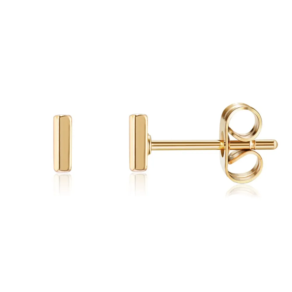 Kissitty 1 Pair Rose Gold Color "I" Letter Shape Alphabet Brass Stud Earrings For Women Piercing Earing Trendy Jewelry Findings
Kissitty 1 Pair Rose Gold Color "I" Letter Shape Alphabet Brass Stud Earrings For Women Piercing Earing Trendy Jewelry Findings