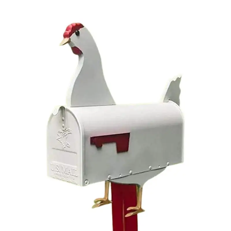 Chicken Shaped Mailbox Animal Post Boxes For Outside Decorative Creative Mailbox With Cute Cock Shape For Garden Yard Decor
Chicken Shaped Mailbox Animal Post Boxes For Outside Decorative Creative Mailbox With Cute Cock Shape For Garden Yard Decor