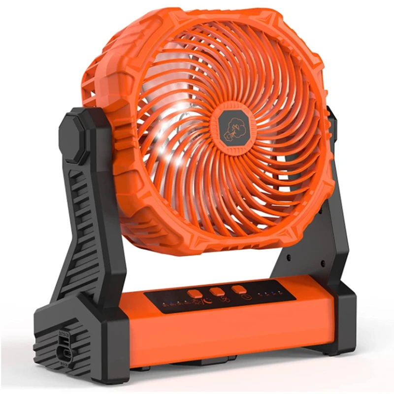 Camping Fan With LED Lights,10000Mah Outdoor Tent Fan With Light&Hook,270° Pivot 4 Speeds,For Camping,Fishing,Jobsite,Et
Camping Fan With LED Lights,10000Mah Outdoor Tent Fan With Light&Hook,270° Pivot 4 Speeds,For Camping,Fishing,Jobsite,Et