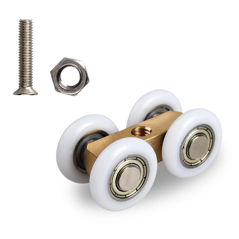 Door Hardware Roller Bathroom 4.4cmx2.2cm Adjustable Copper Four-wheel Hanging Glass Pulley Sliding Door Roller
Door Hardware Roller Bathroom 4.4cmx2.2cm Adjustable Copper Four-wheel Hanging Glass Pulley Sliding Door Roller