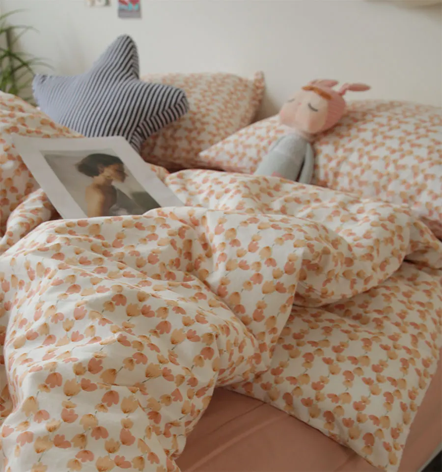 Rustic pastoral pink orange flower bedding set girl,cotton twin full queen king home textile flat sheet pillow case duvet cover
Rustic pastoral pink orange flower bedding set girl,cotton twin full queen king home textile flat sheet pillow case duvet cover