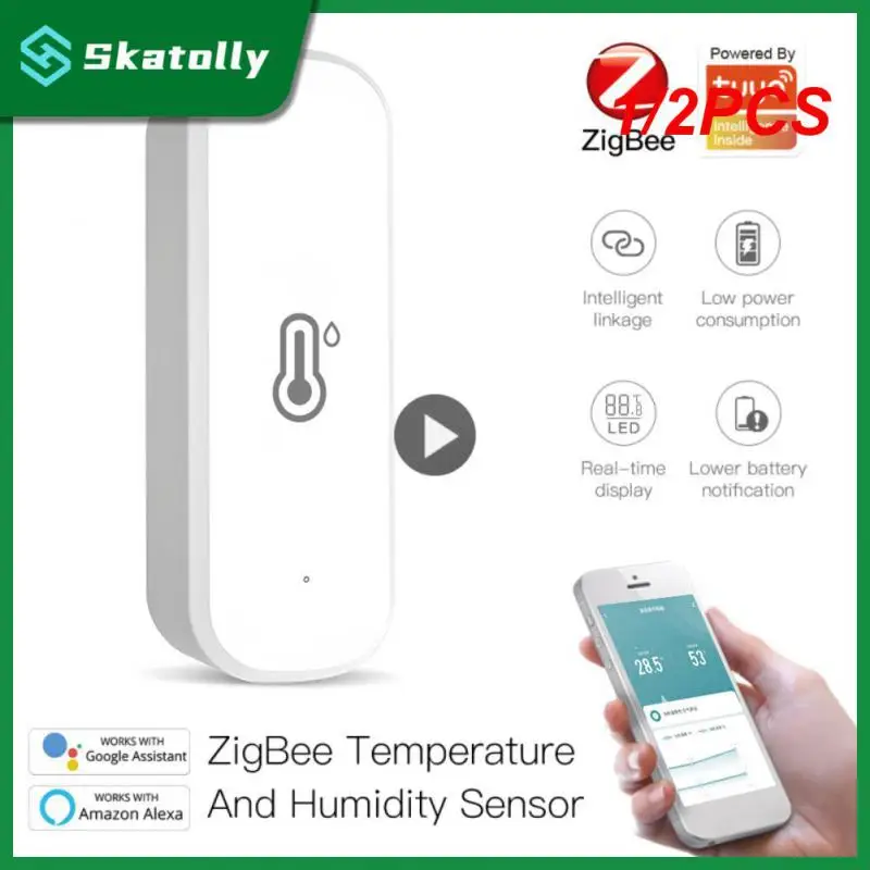 Термометр Tuya ZigBee/Wi-Fi с датчиком температуры и влажности, домашний подключенный термометр, совместимый с Smart Life, Alexa, Google Assistant, 1/2 шт.
Термометр Tuya ZigBee/Wi-Fi с датчиком температуры и влажности, домашний подключенный термометр, совместимый с Smart Life, Alexa, Google Assistant, 1/2 шт.
