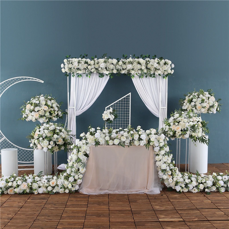 White Green Wedding Decoration Artificial Flowers Romantic Marriage Backdrop Deco Flower Row Ball Wall for Arch Stand Decor
White Green Wedding Decoration Artificial Flowers Romantic Marriage Backdrop Deco Flower Row Ball Wall for Arch Stand Decor